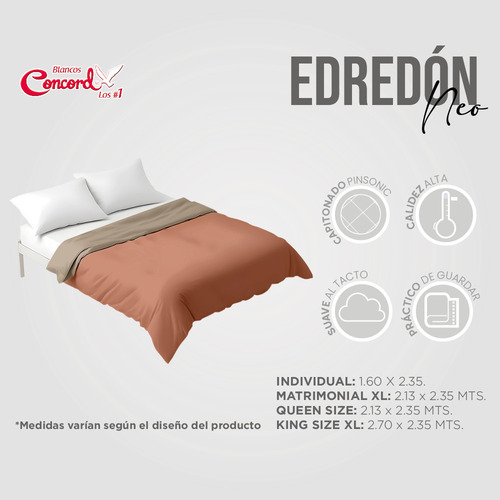 Colchas Concord Edredón Ligero Shedron King Size
