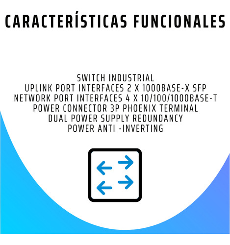 Switch Industrial - Poe 2p Fibra - 4p Ethernet
