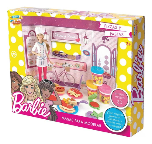 Set Masitas Moldeables Barbie Pizzas Y Pastas.