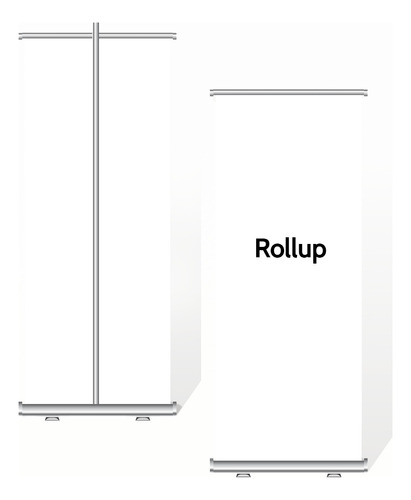 Rollup Banner 80 Cms X 2 Mts Paquete 2 Pzs