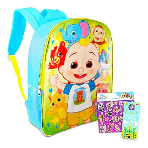 Mochila Cocomelon Para Niños Y Niñas - Paquete De 15 Mochila