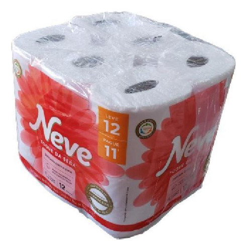 Papel Higiênico Neve F.dupla Lv12pg11 T.seda Neutro 30metros