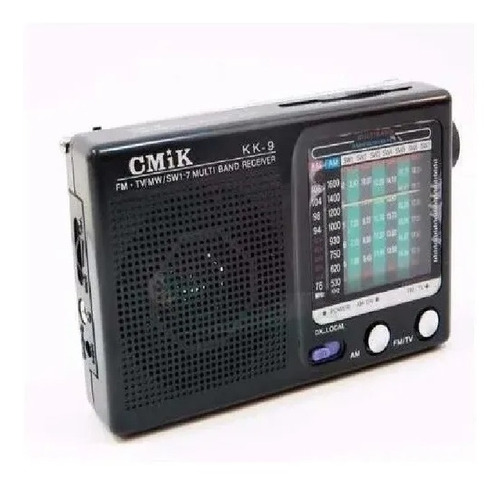 Radio portátil digital KK-9 MIni Radio de 9 bandas con altavoz recepto 