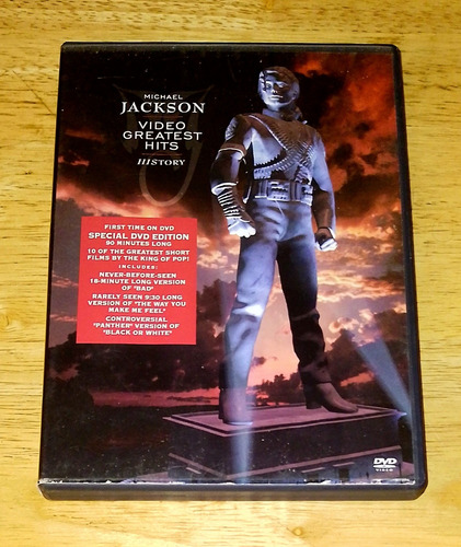 Michael Jackson Video Greatest Hits  History  Dvd Pop