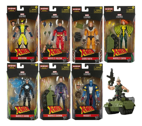 Xmen Marvel Legends Wolverine (bonebreaker Baf) Set Completo