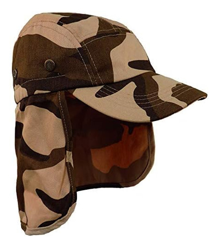 Gorro Legion Cadet Cuello Largo Con Solapa Militar, Parte Su