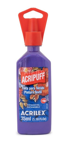 Pintura Acrilex Acripuff Para Tela X 35 Ml X Unidad