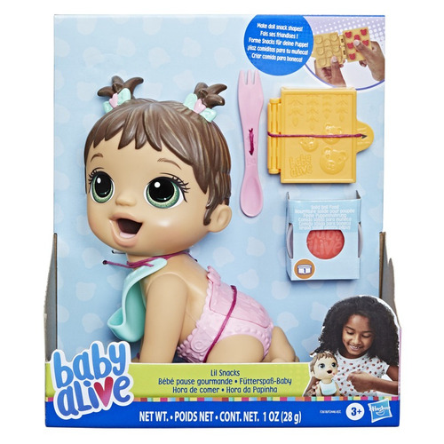 MuΓ±eca Hasbro Baby Alive Hora De Comer Cabello CastaΓ±o 3+
