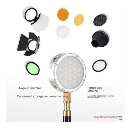 Luz De Relleno Led,cámara A Todo Color Rgb,compacta Portátil
