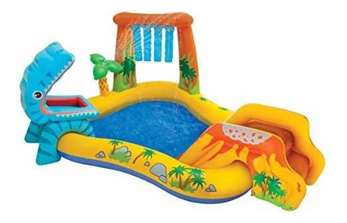 Centro De Juego Inflable Intex Dinosaur, 98in X 75in X 43in,