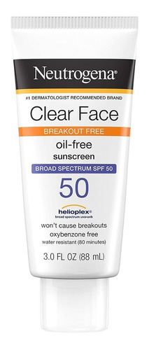 Protector Solar Clear Face Neutrogena Spf 50