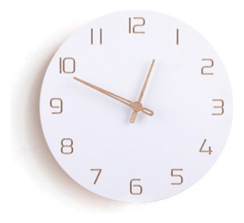 Reloj De Pared Nórdico De Madera 3d, Diseño Moderno,