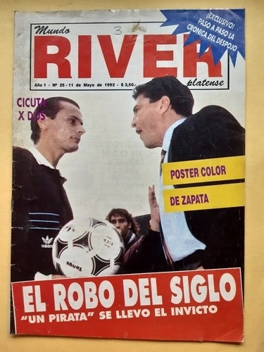 Revista Mundo River 25 / 1992 / Castrilli River 0 Newells 5