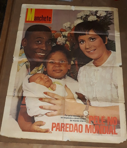 Pelé _ Pôster Raro De 1970 Do Rei