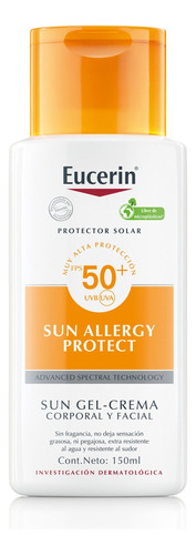 Eucerin Sun Protector Fps 50 Allergy Protect Alergia Solar