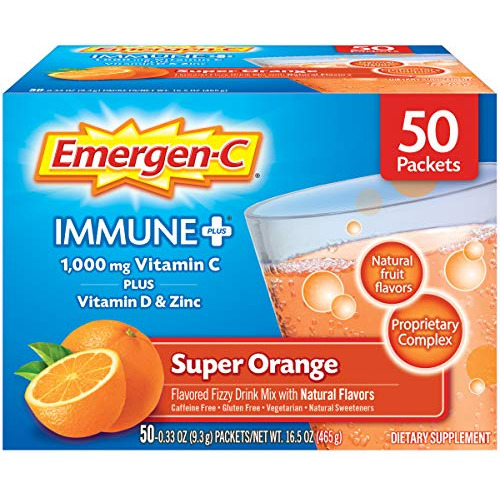 Emergen-c Immune+ 1000 Mg De Vitamina C En Polvo, Con Vitami