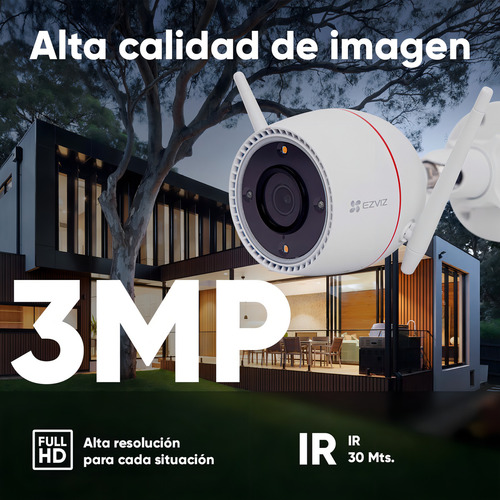 Ezvis Kit Camara Tipo Bala Cs-c3tn3-mp + Memoriasd De 256gb