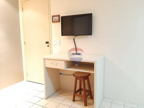 Imagem 3 de 24 de Flat Para Alugar Em Boaviagem, Mobiliado, 1 Quarto, 1 Vaga, A Poucos Metros Do Mar. - Fl0182