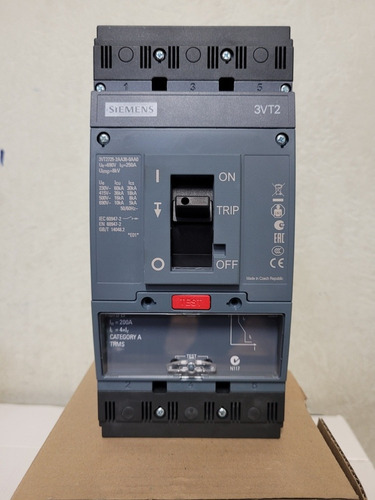 Disjuntor Siemens 3vt2725-2aa36-0aa0 3p 200a 36ka