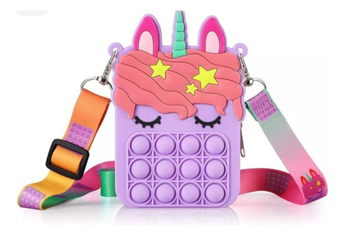 Bandolera Cartera Popit Unicornio 