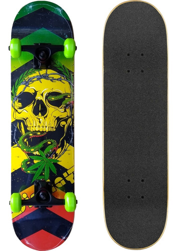 Skateboard 31'' Flip Grind Slide Grab Ramp - Skull-2