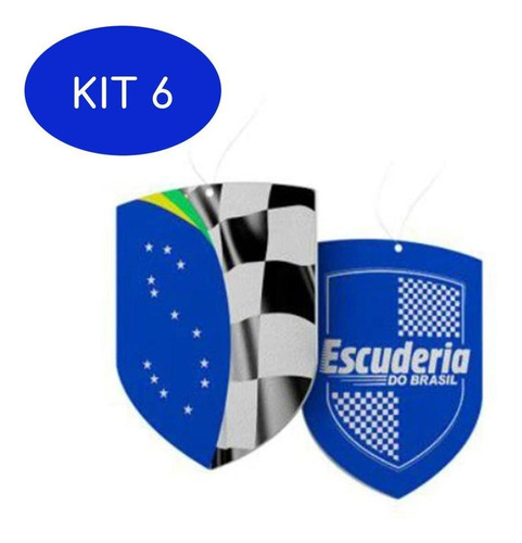 Kit 6 Aromatizante Cheirinho De Carro Escuderia Perfume