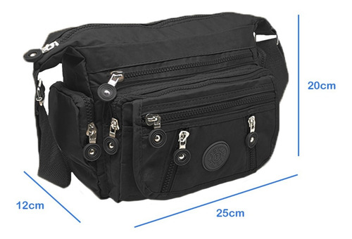 Imagen 3 de 6 de Bolsa Mariconera Impermeable Muramasa Dama Mochila De Hombro
