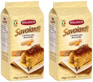 Caja 2 Pack Savoiardi Balocco 400g Galleta Tiramisu Postres