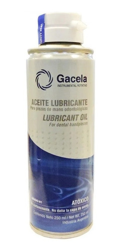 Aceite Para Turbina Gacela Spray X 250ml Odontologia Dental