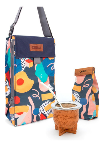 Imagen 1 de 1 de Equipo De Mate | Bolso Matero, Mate Y Yerbera Chilly