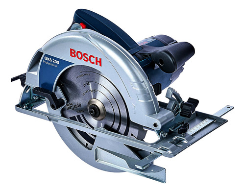 Serra Circular Bosch 9.1/4 - 2200w Gks 235 Cor Azul Voltagem 110v
