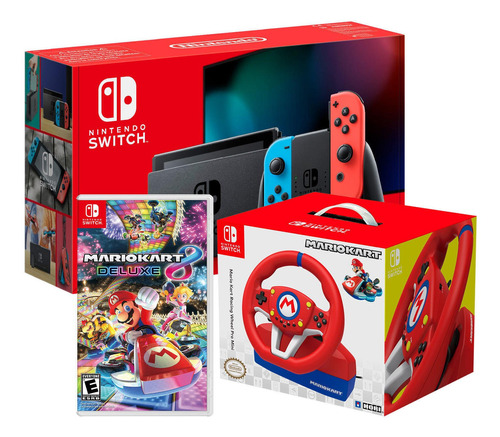 Consola Nintendo Switch Neón + Timon + Mario Kart 8