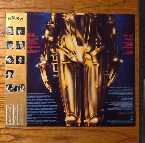 Metropolos Moroder Ost Japón 1984 Freddie Mercury Primera Ed. Japonesa