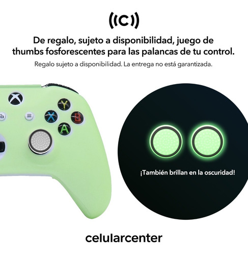 Funda Control Silicón Fosforescente Para Xbox One X Y S
