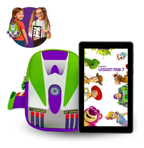 Tablet Positivo Vision Tab 7 Toy Story Octa Core 3gb 64gb 7 Preto