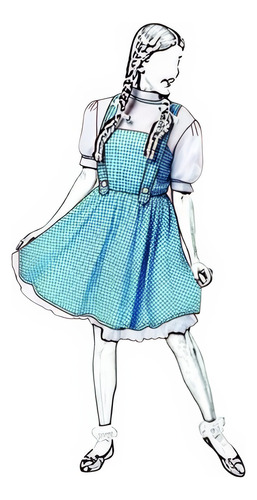 Moldería Unicose -  Disfraz Vestido  Dorothy Mago De Oz