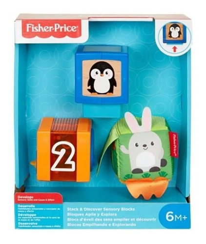 Fisher-price, 3 Bloques De Apilamiento Y Exploracion Gml90
