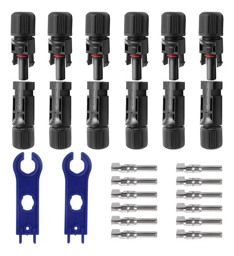 Conectores Solares Macho/hembra Impermeables Ip67 Panel...