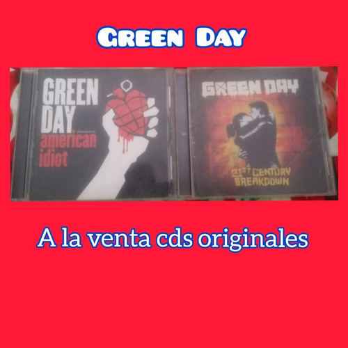 Cds Originales Importados De La Banda Green Day 