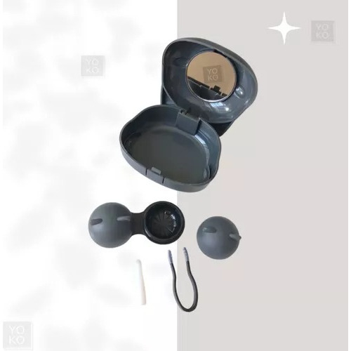Estuche Porta Lentes De Contacto Con Espejo Lujo Shiba Inu