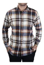 Comprar Camisa Masculina Milani Ml Flanela Xadrez Plus Marrom - 382