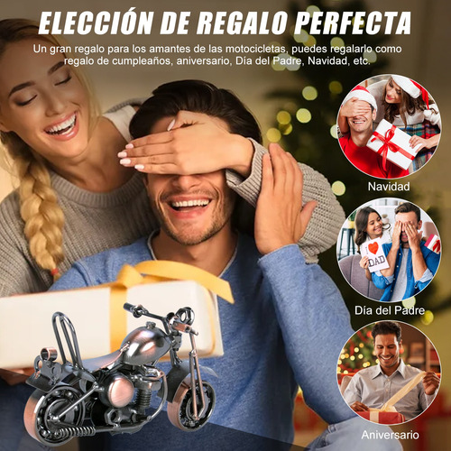 Adorno De Motocicleta De Metal Para Hombre Regalo Decoración