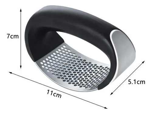 Amassador Espremedor Triturador De Alho Manual Cozinha Inox
