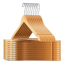 Comprar Colgadores, Perchas Para Dopa De Madera Pack De 48 Unidades