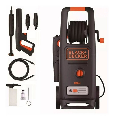 Hidrolavadora Black And Decker 2000w 140 Bar C/ruedas Bw20