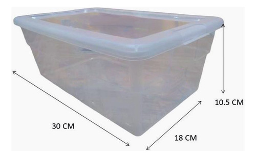2 Cajas De Plástico Multiusos- 4 Litros