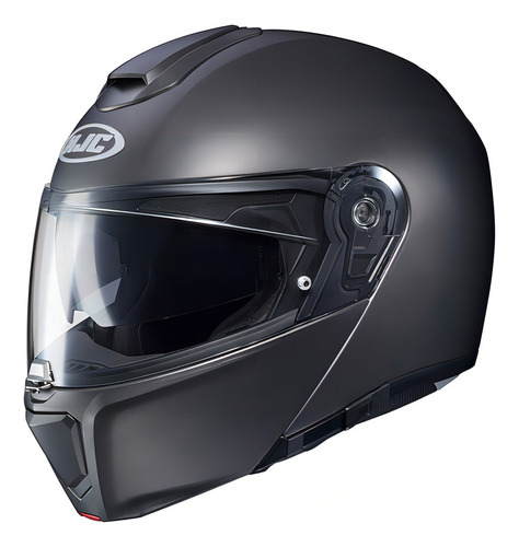 Capacete Moto Hjc Rpha 90s Robocop Com Óculos Solar Cor Titanium Tamanho do capacete 56