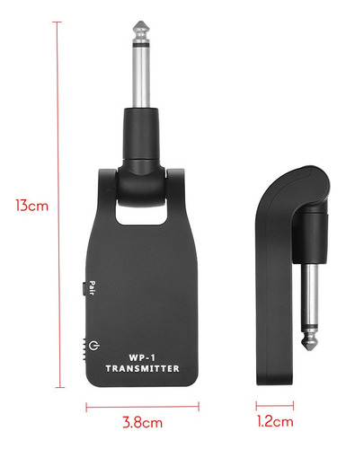 Transmissor E Receptor Do Sistema De Guitarra Sem Fio Muslad