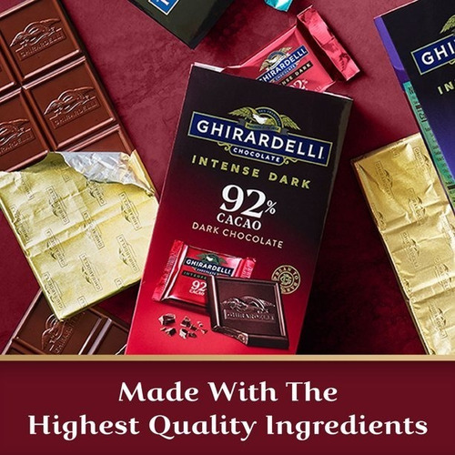 Ghirardelli Intense Dark Chocolate Squares 92% Cacao 200gr