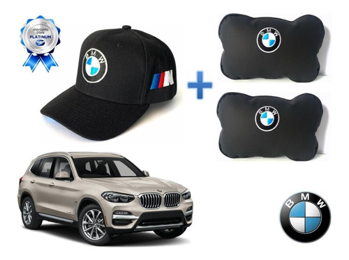 Gorra Bordada + Par Cojines Asiento Bmw X3 2017 A 2022